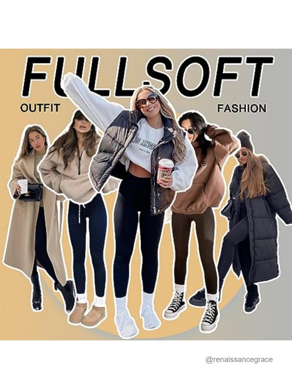Fleece Lined Leggings Women High Waisted Tummy Control Thermal Winter Yoga Pants